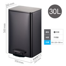 관공서 스틸 재활용 주방 실버 100L 주방용 공원 사각 75L 원형 쓰레기통, 30LSF텅스텐강