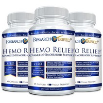 Research Verified Hemo Relief Cream Witch Hazel Vitamin E Aloe Vera 2 Fl. Oz 1 USA 미국, 3 HemoRelief Bottles