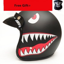 바이크 부품 오토바이 헬멧 3/4 오픈 페이스 빈티지 카스코 모토 제트 스쿠터 자전거 레트로 도트 승인 투, 04 Brown lining_01 S