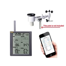 농업용 기상대 온도계 풍향계misol 기상 관측소는 Wi-Fi에 연결 웹에 데이터