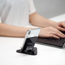 블랙 아크릴 다용도 각도 조절 거치대 스마트폰 테블릿pc 소품 진열대 받침대