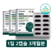 플라보놀 배당체 은행잎 추출물 포스타딜세린 포스파 티 딜세린 수험생 고등학생 고3 공시생 70대 80대 할머니 할아버지 노인 영양제, 포스파티딜세린 60캡슐 x3박스