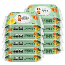한예지 그린비데 물티슈 캡형 46매 10팩, 한예지 그린비데 물티슈 캡형 46
