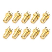 10pcs 런칭 PCB 마운트 마운트 SMA 여성 잭 스트레이트 RF 커넥터 적응, 다른