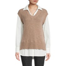 ELIE TAHARI 엘리 타하리 ​Wool Cashmere 스웨터 Vest Shirt - HIGHLAND107636