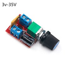 전원공급 미니 DC-DC 4.5V-35V 5A 90W PWM DC 모터 속도 컨트롤러 모듈 조절기 제어 보드 스위치 12V PN35, 02 3-35V