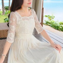 C.ONLIE SHOP랄프랄프샵 꽃 레이스 셀프 웨딩 드레스 원피스 하객룩 하객원피스