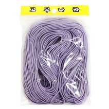 고무나라 원형 둥근 칼라 색사 고무줄 밴드, 색사고무줄 /60Y/바이올렛