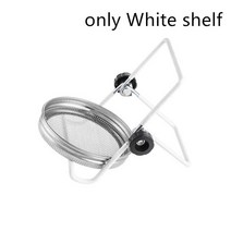 1다양한 사이즈 돋아 스탠드 스트레이 유리 발아 항아리 접이식 크기 홈 주방 정원 스테인레스 스틸 도구, 02 only White shelf