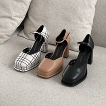 뷰빅 9cm 키높이 가보시힐 메리제인 펌프스 옴총 예뻐요