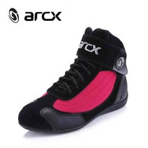 arcx 오토바이 부츠 남성 botas de moto 여름 통기성 오토바이 신발 오토바이 헬기 크루저 투어링 발목 신발 블랙, 6, 협력사, l60053 레드