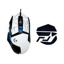 로지텍 G502 HERO KDA 게이밍 마우스 + 마우스피트 세트, M-U0047