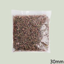 4MM 납짝 머리 나사 못 1000개 30MM 천연색 평 볼트 철 피스 낮은 목재 용