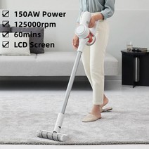 가성비 로봇청소기 샤오미 Mijia 핸드 헬드 진공 청소기 K10 가정용 무선 스윕 125000rpm 150AW 사이클론 흡입 다기능 브러시, [01] add EU adpter