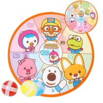 뽀로로 다트판 아기 공던지기 장난감 남아 스포츠완구 실내완구 자석다트 놀이방 회전다트 활동 게임