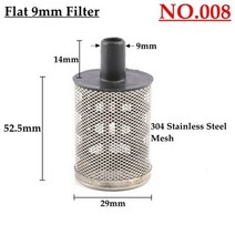 10 종류 8 ~ 14mm 호스 파이프 필터 세차 가든 관개 스프레이 어 펌프 필터링 네트 스트레이너 스테인레스 스틸 메쉬, 10pcs, NO.008