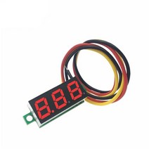전방감지기 자동차전방센서 차선이탈경고장치 voltmeter dc 0v-100v digital led 0.28 inch voltage meter power volt tester, 빨간색