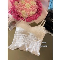 프릴나시블라우스 쭈글 프릴 나시 블라우스 커리어우먼 데코 펀칭 린넨 에코 스퀘어 프릴 어깨