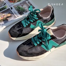 슈아 가죽 키높이 운동화 어글리 스니커즈 6cm