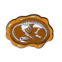 삼엽충 화석 암모나이트 수석 골동품 수집품 나무화석 도매 가격 디노 에나멜 핀 사용자 정의 공룡 브로치 옷깃 배지 쥬라기 동물 해골 보석 선물, 5