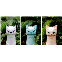 아기방용 귀여운캐릭터 미니가습기 집들이 테이블 아이책상 캠핑 휴대용 병원 조리원, 여우가습기 펄블루