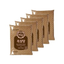 설탕1kg 제일제당 백설 흑설탕 1kg x 5개, 1kg