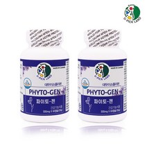 캐나다 유픽랜드 파이토젠 여성호르몬 대두이소플라본 식물성 콩 단백질 파이토케이컬 헤스페리딘 콜라겐 중년 여성 뼈건강 영양제 당귀분말 세이지잎 뼈에좋은 여성건강 영양제 대두콩, 2병, 60캡슐
