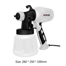 페인트 분사기 650w 900ml 휴대용 전기 스프레이 건 220v 가변 노즐 가정용, 분무기