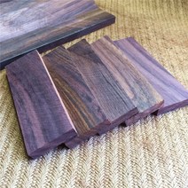 수제 DIY 목공 목재 보라색 줄무늬, [11] 15x8x4cm