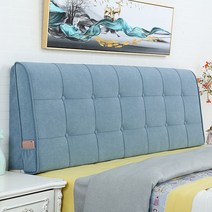 뉴타입 현대적인 통약 부드러운쿠션 침대쿠션 더블 다다미 대형쿠션, C14-과학기술 기모-스카이블루 색