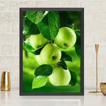 재물 사과 청사과 초록 보석십자수 큐빅 비즈 500 400 행운, 03.60x80 5D 풀 드릴