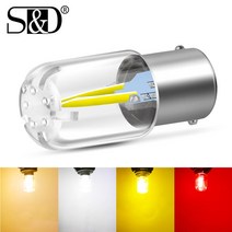 1개 슈퍼 브라이트 COB P21W BA15S 1156 Led 전구 자동차 방향 지시등 리버스 옐로우 레드 화이트 12V, [01] white, 02 WHITE