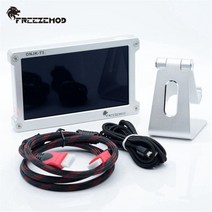 freezemod pc 데이터 모니터 컴퓨터 감지기 7 인치 ips lcd 화면 대리인 moniter 워터 쿨러 부품 지능형 풀 메탈, [02] Silver, [01] NONE