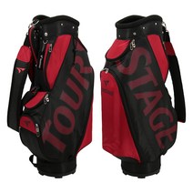 브리지스톤 골프 투어 스테이지 배색 남성 캐디백 CBTV26 2022년식, BR블랙/레드