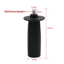 샌딩기 핸드 그라인더 샌딩 가정용/산업용 미니 자동 전동 무선 1 pcs m8m10 앵글 보조 사이드 핸들 113134mm 앵글 연삭 공작 기계 액세서리 용 교체 부품, m10