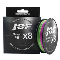 JOF 8 가닥 낚시 라인 150M 300M 500M Multifilament 낚시 라인 낚시 액세서리 낚시 낚시 잉어에 대한 꼰 코드, 150m 15LB_17, Multi-color_5
