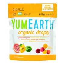 깊고 풍부한 유기농 캔디 드로프스 패밀리팩 369g 5가지 과일 맛