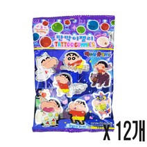 짱구 판박이 코인 젤리, 12개, 50g