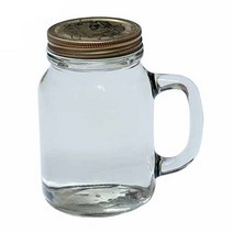 엠아이알 손잡이 쨈병 유리병 유리보관용기 유리보관병 600ml 1개