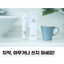 구강케어솔루션 충치 구치 잇몸질환 착색제거 치태제거 식약처인증착색제거치약 아쿠아향 계면활성제없는 고급치약, 1+1