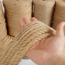 마닐라로프 와이어 안전 밧줄 DIY 공예품용 천연 황마 꼬기 빈티지 로프 코드 스트링 삼베 선물 포장 원예, 17 6mm 2meter