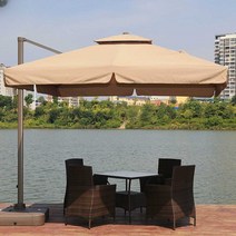 야외대형파라솔 호텔 신호등 파라솔 홍보용 파라솔, 2.1m - 사이드월사각형