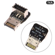 C USB 3.1 전면 패널 소켓 3.0 19 핀 TYPE-E 20Pin 헤더 확장 어댑터 ASUS 마더 보드 PC 커넥터 라이저, [01] A
