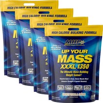 엠에이치피 업 유어 매스 XXXL 1350 웨이트 게이너 프렌치 바닐라 크림, 5456g, 4개