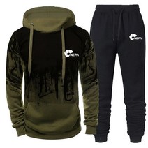 겨울커플룩 커플티 시밀러룩Nepa-브랜드 트레이닝복 후드 + 스웨트팬츠 세트 남성용 캐주얼 스포츠 정장