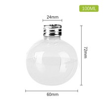 베이킹도구 다이소유산지 샌드위치포장지 500ml 크리스마스 트리 캔디 병 뚜껑 병크리스마스 비스킷 쿠키 스낵 초콜릿 포장 새해 장식 상자, 04 100ML