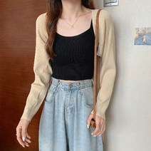 볼레로가디건 숄 꽈배기 가디건 여성용 니트 짧은 카디건 솔리드 컬러 긴 소매 느슨한 탑