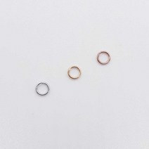 오픈형오링(O링) 23456mm(3g) 귀걸이만들기 목걸이만들기 악세사리부자재, 로즈골드(핑크)