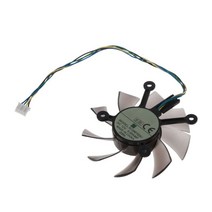 R128015SU 75mm 4 핀 4x43mm EAH5830/6850/8600/9800 GTS 260/450/460 HD7850 그래픽 카드 냉각 팬, 한개옵션0