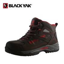 블랙야크 6인치 가벼운 안전화 작업화 천연가죽 메쉬소재 통기성 브라운